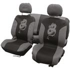 Stoelhoesset 8-delig 'Dragon' grijs Carpoint 0310079 Stoelhoesset 8-delig 'Dragon' grijs Carpoint 0310079