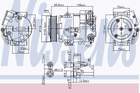 Nissens Airco compressor 890058 Nissens Airco compressor 890058