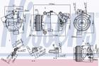 Airco compressor Nissens 890071 Airco compressor Nissens 890071