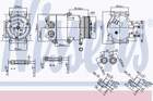 Nissens Airco compressor 890216 Nissens Airco compressor 890216