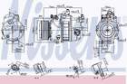 Airco compressor Nissens 890303 Airco compressor Nissens 890303
