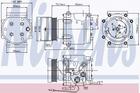 Airco compressor Nissens 89066 Airco compressor Nissens 89066