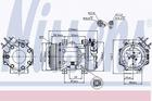 Airco compressor Nissens 89076 Airco compressor Nissens 89076