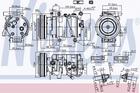 Nissens Airco compressor 89351 Nissens Airco compressor 89351