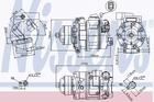 Airco compressor Nissens 89418 Airco compressor Nissens 89418