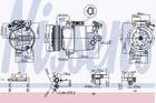 Airco compressor Nissens 89608 Airco compressor Nissens 89608