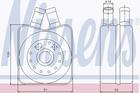 Oliekoeler motorolie Nissens 90607 Oliekoeler motorolie Nissens 90607