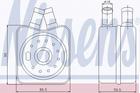 Oliekoeler motorolie Nissens 90608 Oliekoeler motorolie Nissens 90608
