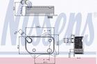 Oliekoeler motorolie Nissens 90711 Oliekoeler motorolie Nissens 90711