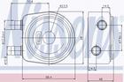 Nissens Oliekoeler motorolie 90697 Nissens Oliekoeler motorolie 90697