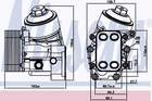 Oliekoeler motorolie Nissens 91154 Oliekoeler motorolie Nissens 91154