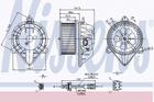 Kachelventilatormotor-/wiel Nissens 87024 Kachelventilatormotor-/wiel Nissens 87024