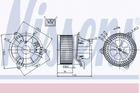 Kachelventilatormotor-/wiel Nissens 87027 Kachelventilatormotor-/wiel Nissens 87027