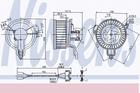 Kachelventilatormotor-/wiel Nissens 87048 Kachelventilatormotor-/wiel Nissens 87048
