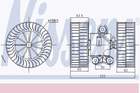 Kachelventilatormotor-/wiel Nissens 87212 Kachelventilatormotor-/wiel Nissens 87212