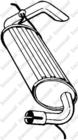 Bosal Achterdemper 211-393 Bosal Achterdemper 211-393