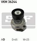 Spanrol (poly) V-riem Skf vkm36244 Spanrol (poly) V-riem Skf vkm36244