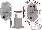Oliekoeler motorolie Van Wezel 06003554 Oliekoeler motorolie Van Wezel 06003554