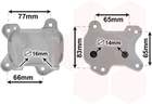 Oliekoeler motorolie Van Wezel 37003581 Oliekoeler motorolie Van Wezel 37003581