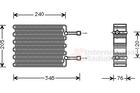Van Wezel Airco verdamper 1800V022 Van Wezel Airco verdamper 1800V022