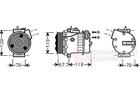 Van Wezel Airco compressor 1700K384 Van Wezel Airco compressor 1700K384