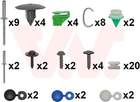 Bumper montageset Van Wezel 4371794 Bumper montageset Van Wezel 4371794