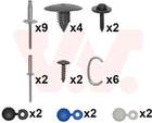 Van Wezel Bumper montageset 4373794 Van Wezel Bumper montageset 4373794