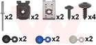 Bumper montageset Van Wezel 5863793 Bumper montageset Van Wezel 5863793