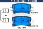 Remblokset Galfer b1g12011492 Remblokset Galfer b1g12011492