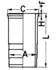Kolbenschmidt Cilinderbus/voering 89563110 Kolbenschmidt Cilinderbus/voering 89563110