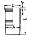 Kolbenschmidt Cilinderbus/voering 89180110 Kolbenschmidt Cilinderbus/voering 89180110