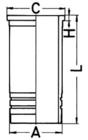 Kolbenschmidt Cilinderbus/voering 89862110 Kolbenschmidt Cilinderbus/voering 89862110