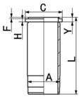 Kolbenschmidt Cilinderbus/voering 89578110 Kolbenschmidt Cilinderbus/voering 89578110