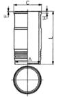 Cilinderbus/voering Kolbenschmidt 89464110 Cilinderbus/voering Kolbenschmidt 89464110