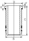 Goetze Engine Cilinderbus/voering 14-676420-00 Goetze Engine Cilinderbus/voering 14-676420-00