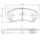 Remblokset Nipparts j3601096 Remblokset Nipparts j3601096