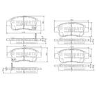 Remblokset Nipparts j3602086 Remblokset Nipparts j3602086