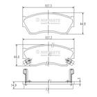 Remblokset Nipparts j3608005 Remblokset Nipparts j3608005