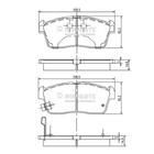 Remblokset Nipparts j3608021 Remblokset Nipparts j3608021