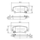 Remblokset Nipparts j3612025 Remblokset Nipparts j3612025