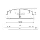 Remblokset Nipparts j3613002 Remblokset Nipparts j3613002