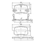 Remblokset Nipparts j3614008 Remblokset Nipparts j3614008