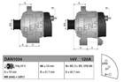 Denso Alternator/Dynamo DAN1034 Denso Alternator/Dynamo DAN1034