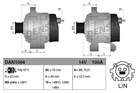 Denso Alternator/Dynamo DAN1094 Denso Alternator/Dynamo DAN1094