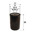 Oliefilter Valeo 586002 Oliefilter Valeo 586002