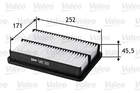 Luchtfilter Valeo 585201 Luchtfilter Valeo 585201