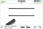 Ruitenwisserblad losse rubber Valeo 574052 Ruitenwisserblad losse rubber Valeo 574052