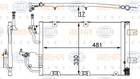 Hella Airco condensor 8FC 351 302-374 Hella Airco condensor 8FC 351 302-374