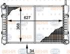 Hella Radiateur 8MK 376 721-291 Hella Radiateur 8MK 376 721-291
