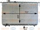 Hella Radiateur 8MK 376 762-481 Hella Radiateur 8MK 376 762-481